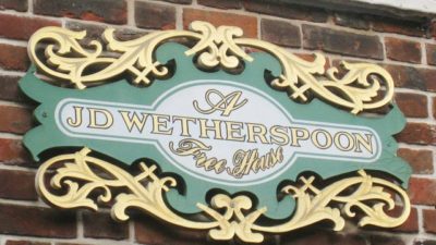 JD Wetherspoon sign