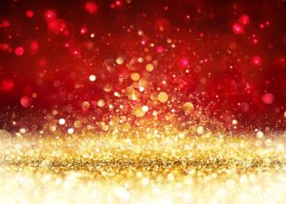 Red And Gold Sparkles
