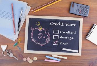 Chalk Board With Credit Score