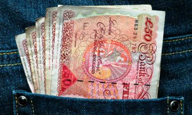 Fifty Pound Notes Jeans Back Pocket