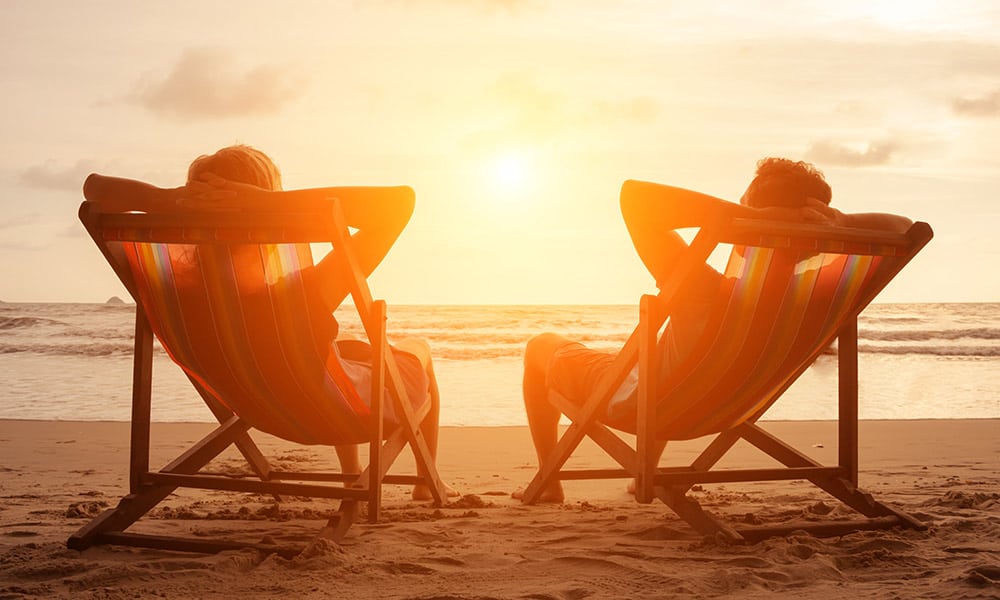 Deck Chairs on the beach