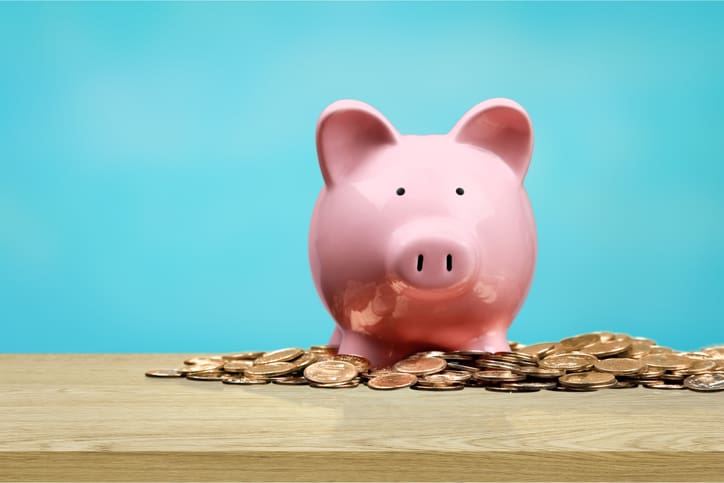 Savings piggy bank