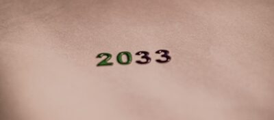 The numbers '2033' on a plain background