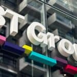 Exterior of BT Group head office - One Braham, London