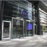 Exterior of BT head office - One Braham, London