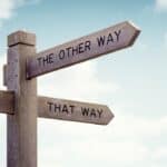 This way, That way, The other way - pointing in different directions
